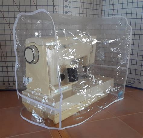 dust cover sewing machine|clear plastic sewing machine cover.